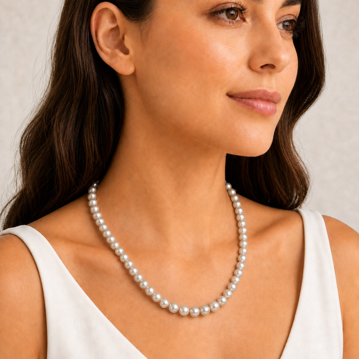 Steel Grey Pearl String | S1614