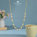 22k Gold Pearl Necklace and Earrings Set
