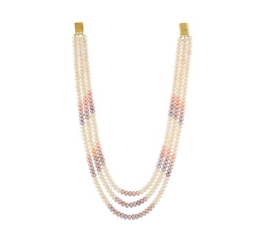 3-Line Multicolor Freshwater Seed Pearl Mala