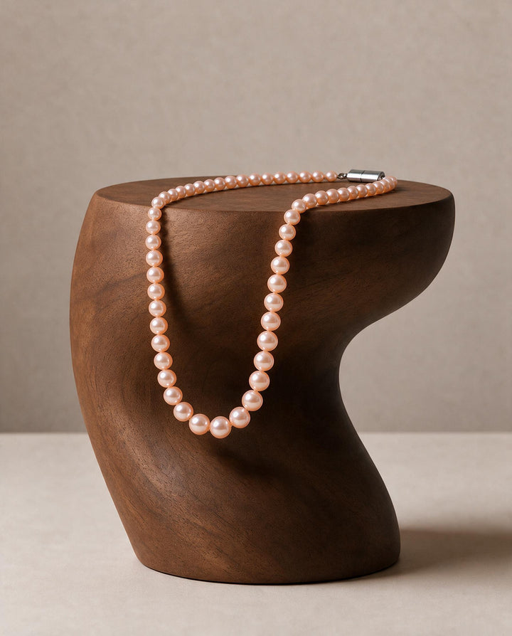 Splendid Pink Freshwater Pearl Necklace