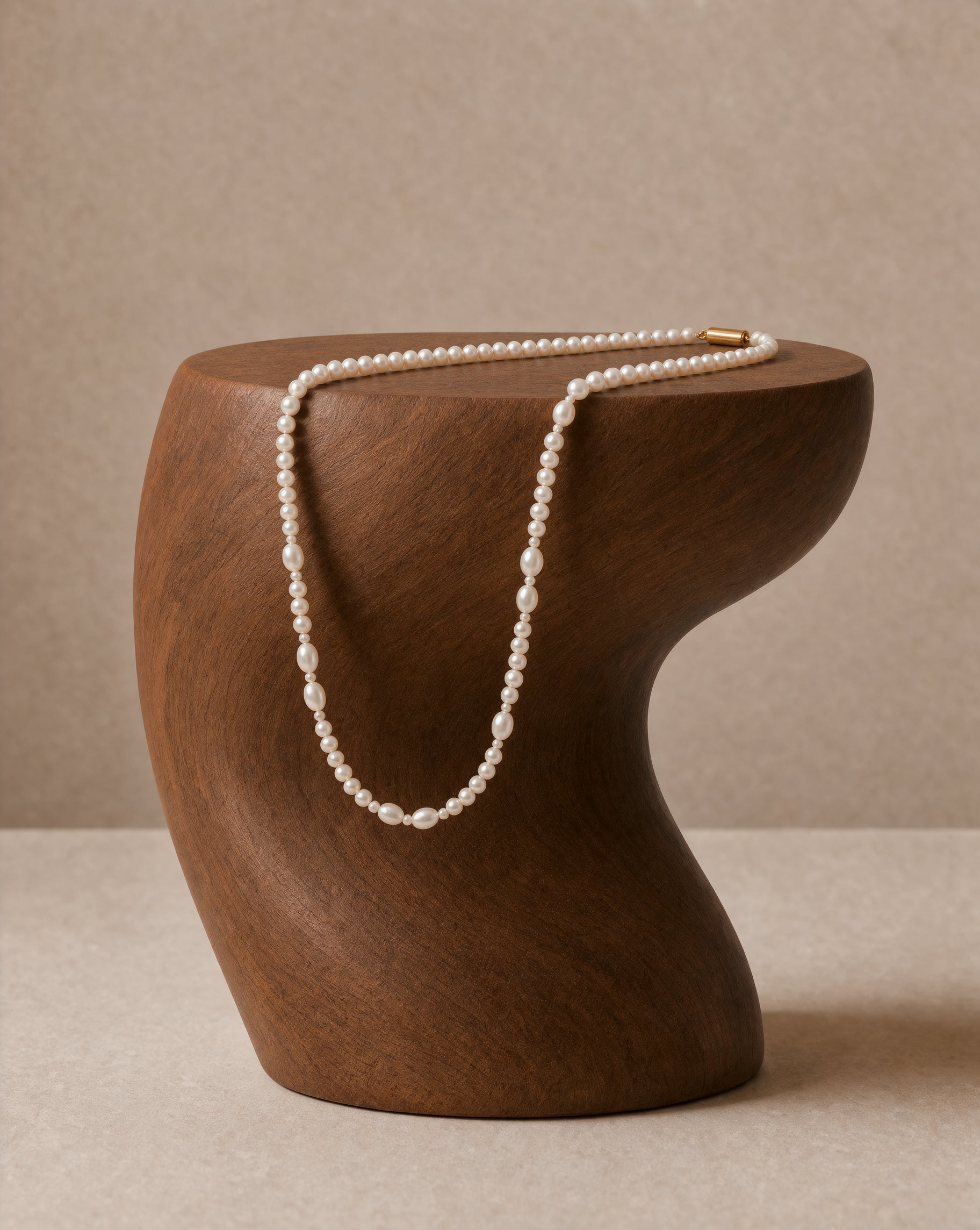 Nivara Classic Pearl Strand (Natural Freshwater Pearl Necklace)
