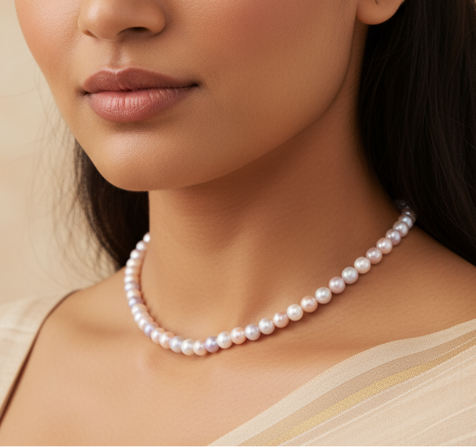 Radiant Natural Pearls Necklace