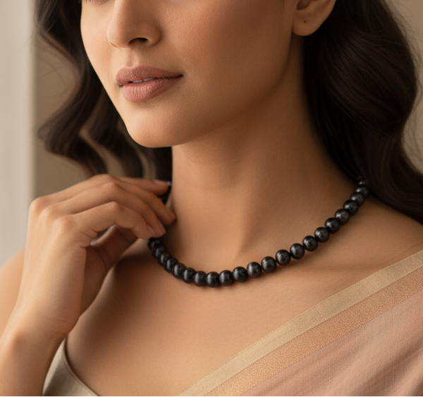 Pearl Earrings - Black