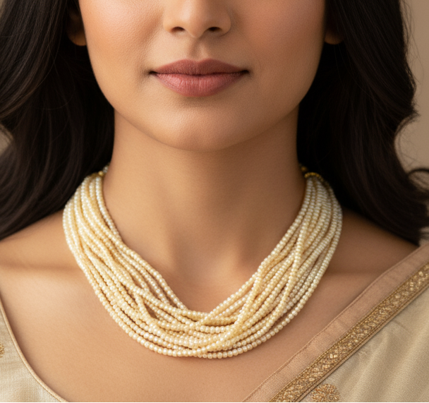 Natural Pearls necklace set