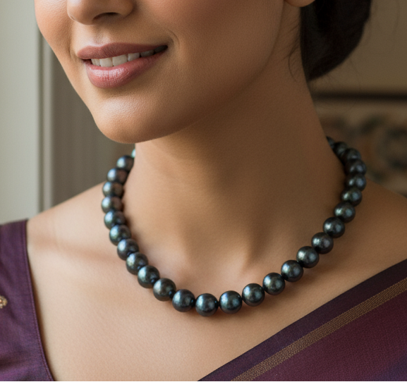 Tahitian Grey Pearl Necklace String