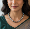 Natural Grey Pearls Necklace