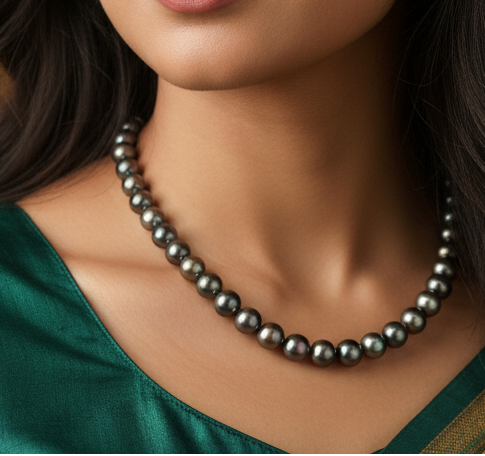 Tahitian Grey Pearl Necklace String