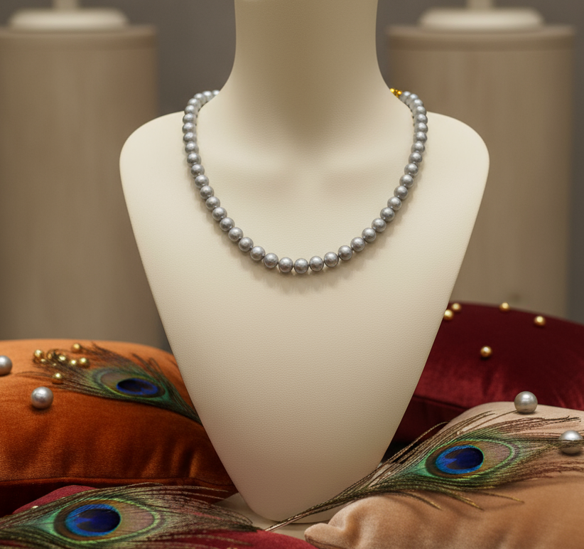 Steel Grey Pearl String | S1614