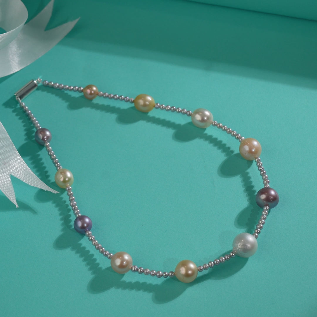 Multi-Colored Freshwater Pearl Necklace