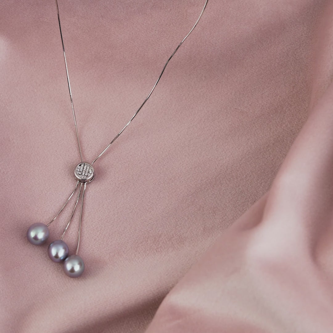 Cultured Freshwater Pearl Tear Drop Pendant Set