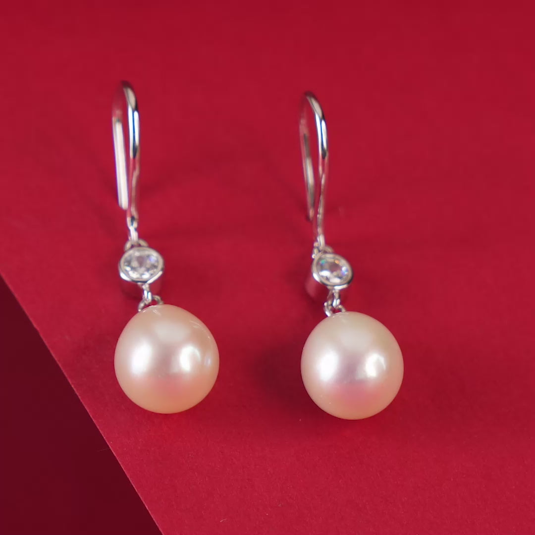 Pearl Poise (Pearl Drop Earrings)