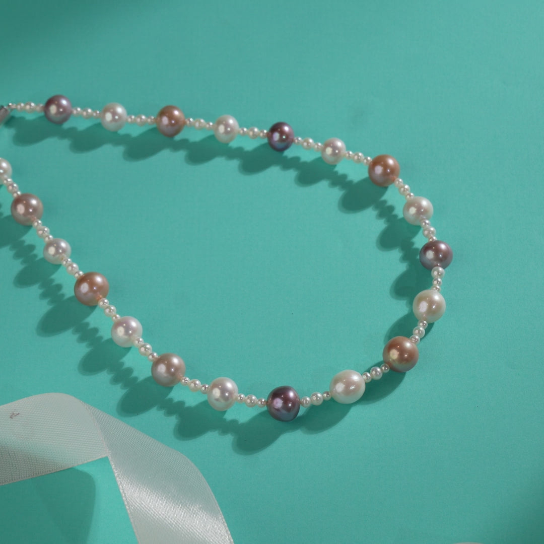Multi-Colored Freshwater Pearl Necklace