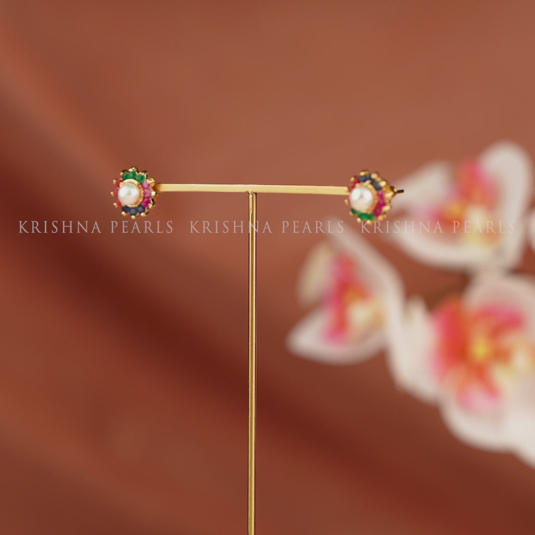 Fancy Color Pearl Stud