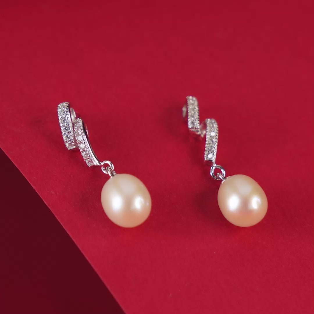 Celeste Drift (Pearl Drop Earrings)