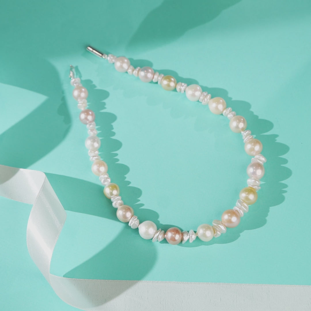 Multicolour Freshwater Baroque Pearl Necklace