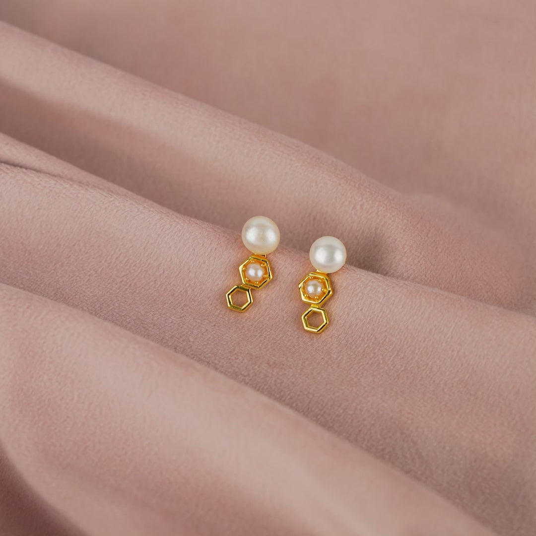 Classic Pearl Stud Earrings