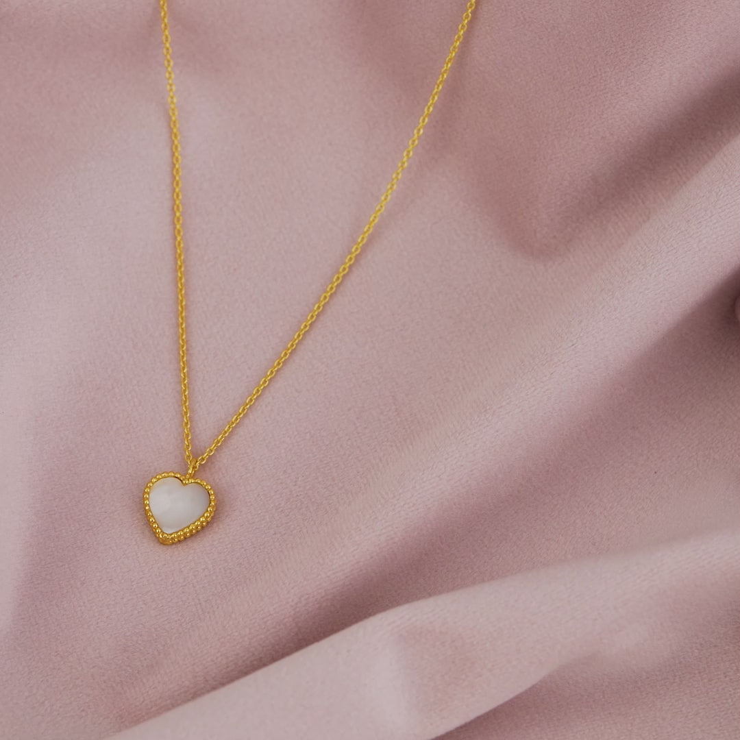 Captivating Heart Stone Necklace