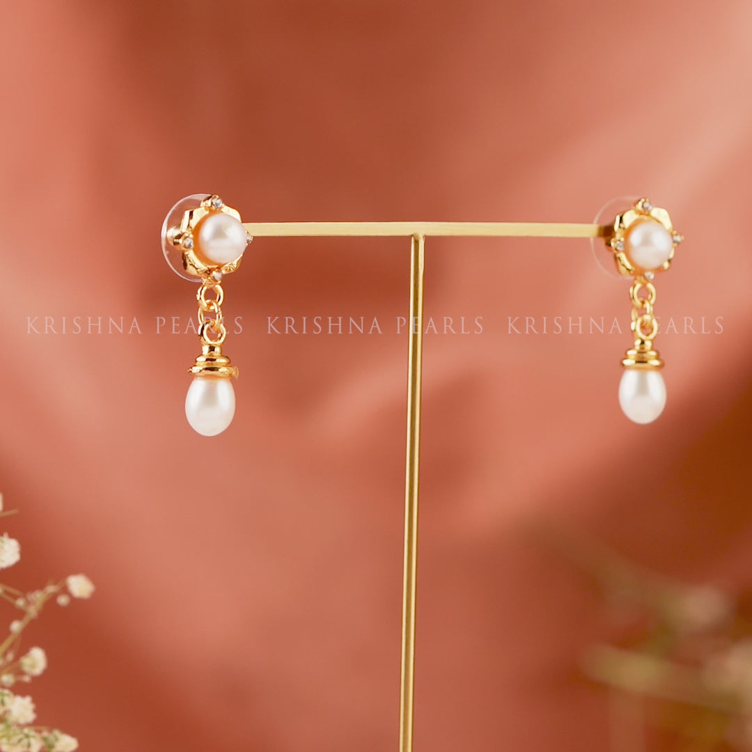 Dazzling Pearl Drop Earrings