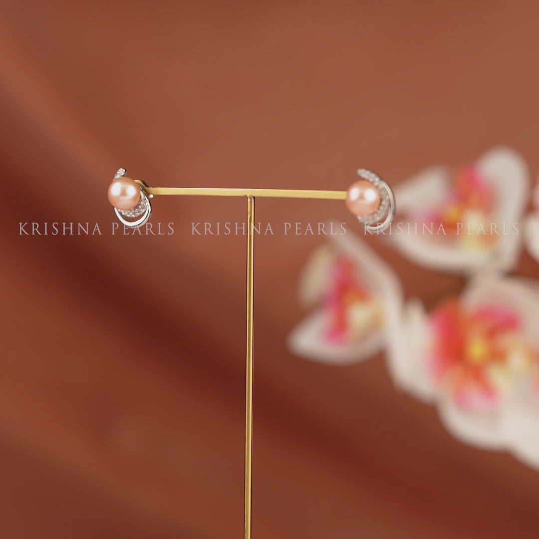 Regal Lovely Pink Pearl Stud