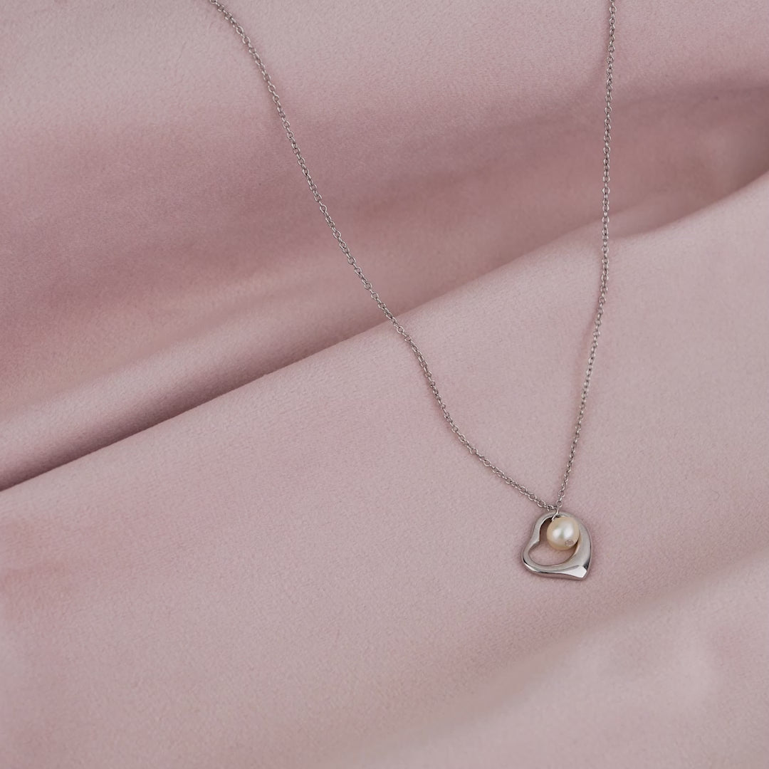 Handcrafted 925 Sterling Silver Heart Necklace