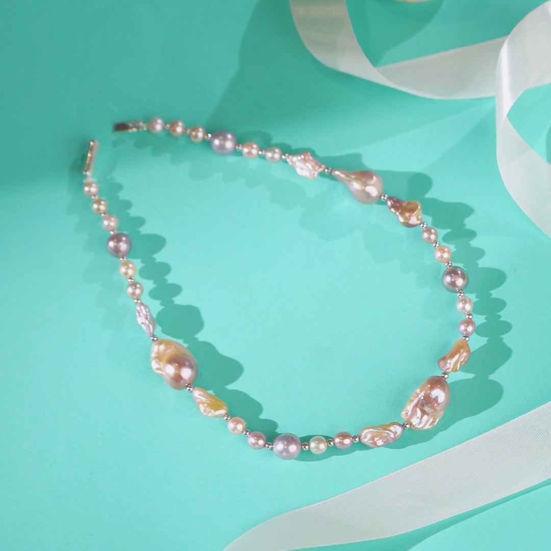 Multicolour Baroque Pearl Strand