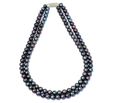 Peacock gray Pearl Necklace