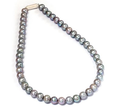 Natural Grey Pearls Necklace