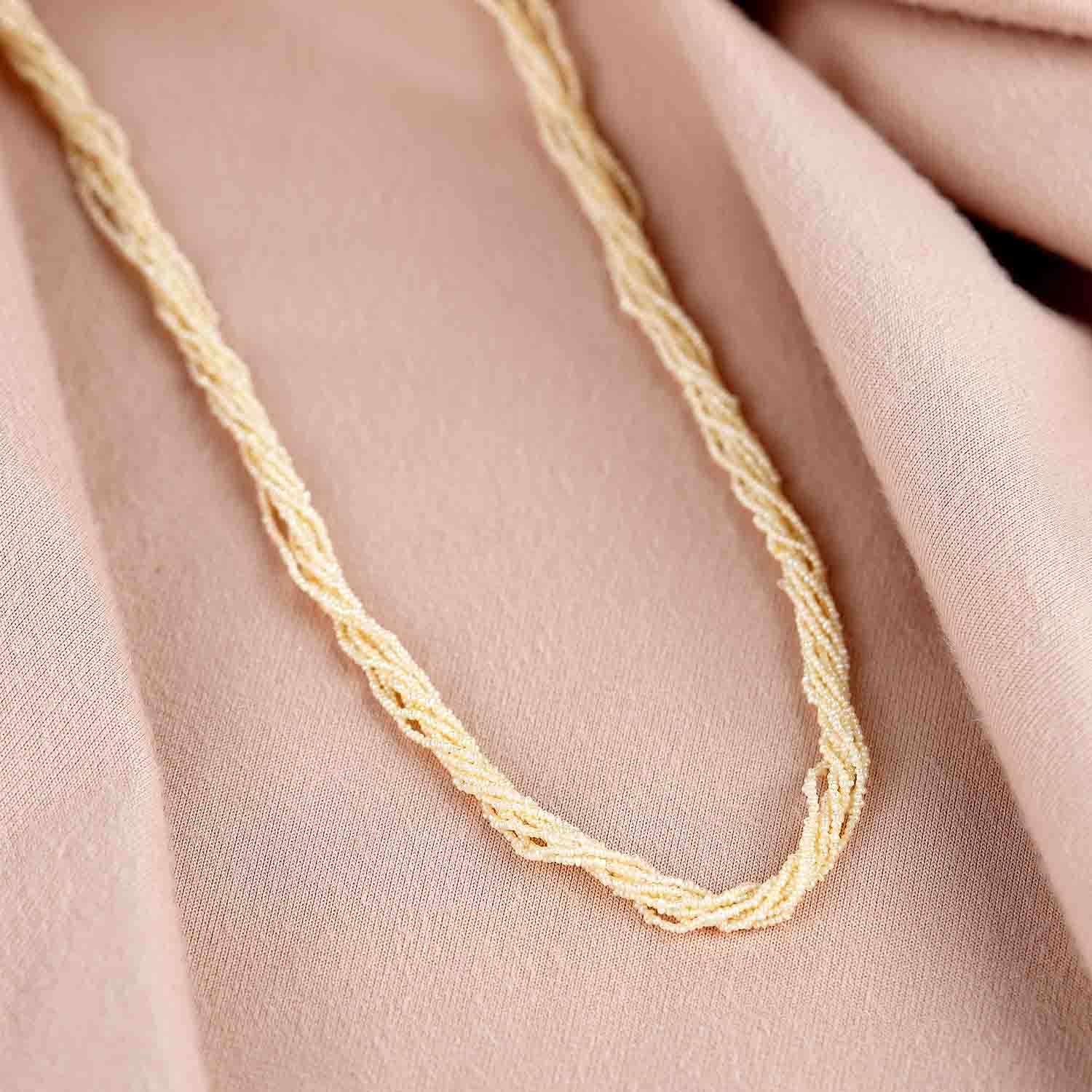 Twisted Seed Pearl Necklace - Krishna Jewellers Pearls and Gems